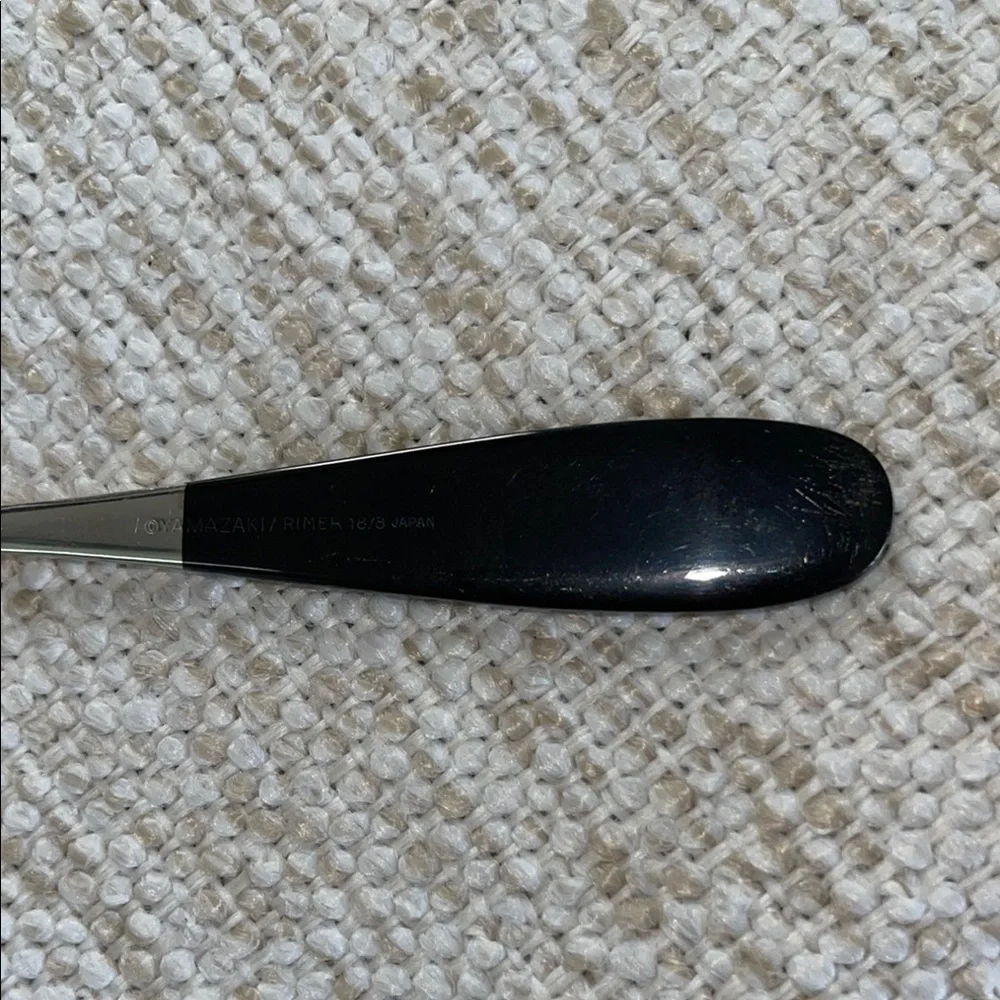 Yamazaki Tulle Black and Gold Tea Spoon Teaspoon